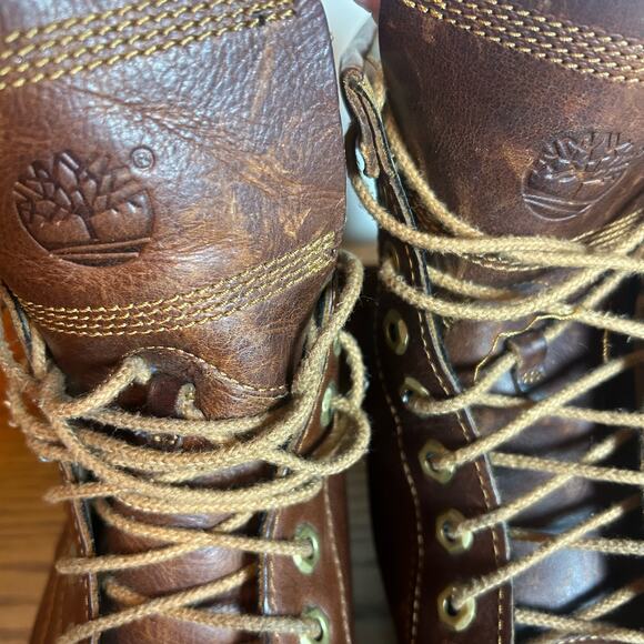 Timberland Men's Boot Size 13 Leather A12E7 Brown - Picture 5 of 13